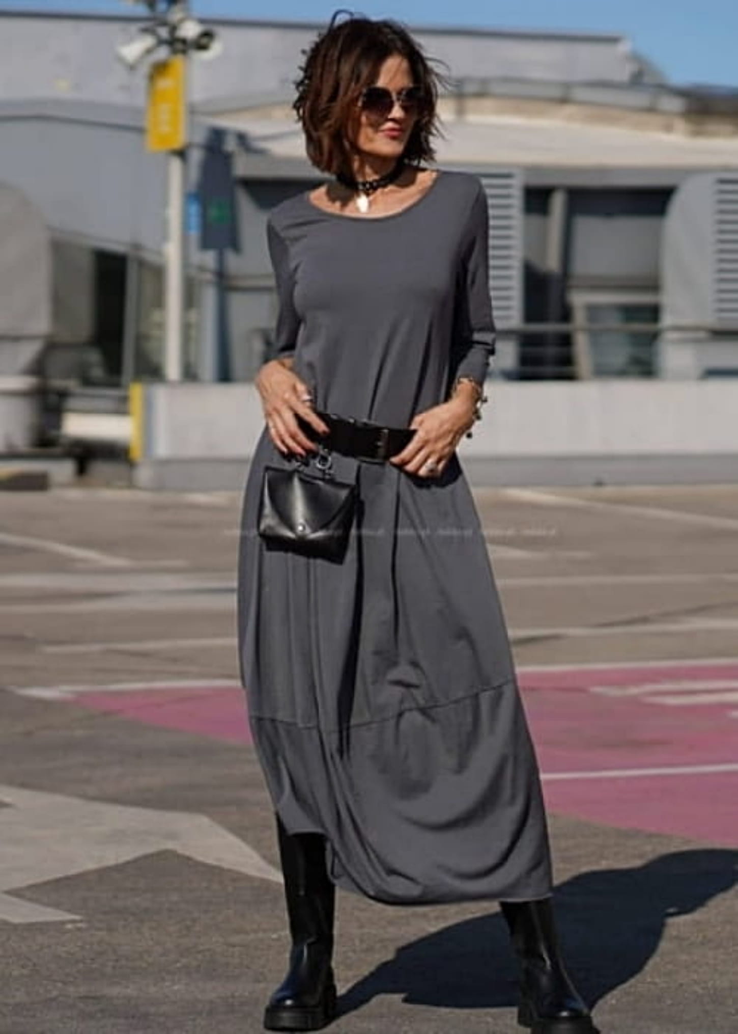 Sukienka Blan Long Grey