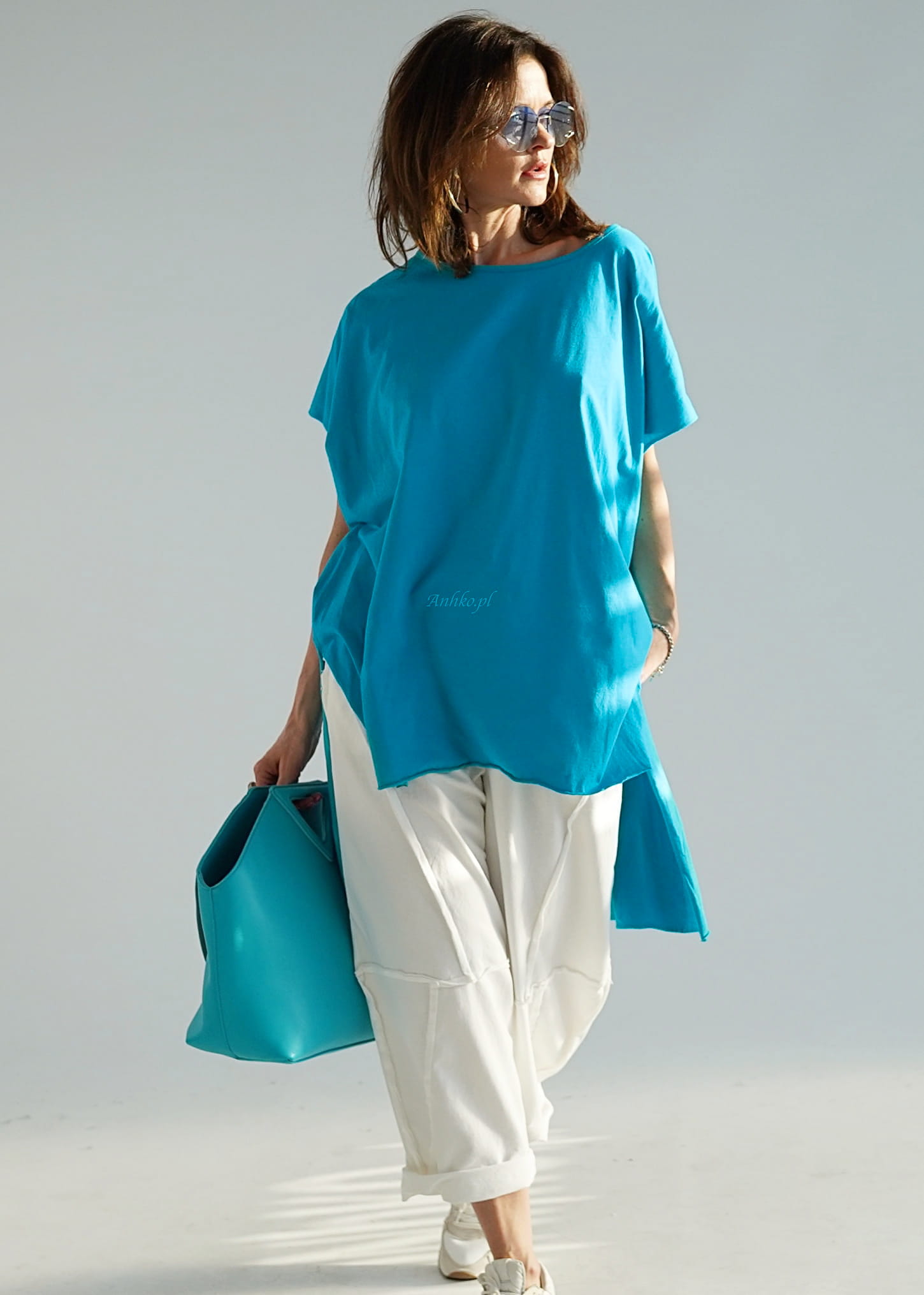 Turkusowa Bluzka Katieska Turrquise