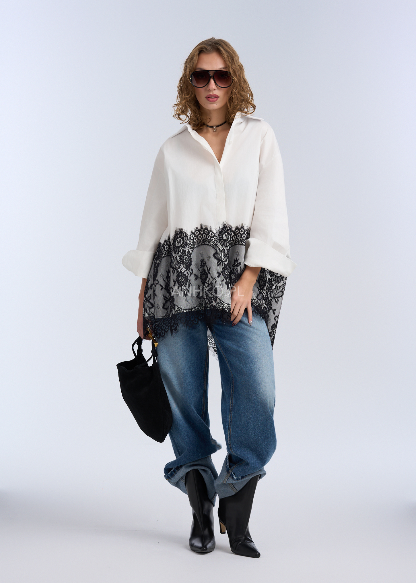 Koszula Vivienne Biało-Czarna