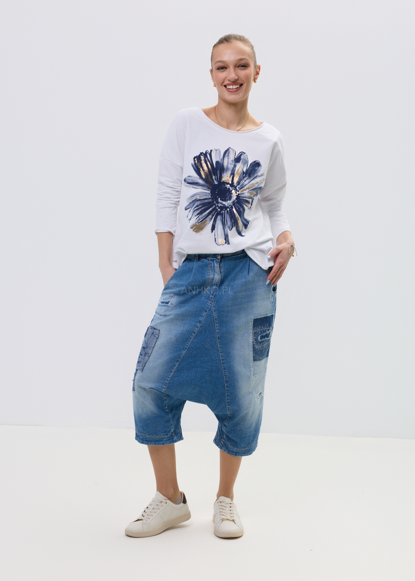 Spodnie Jeansowe Harem Denim