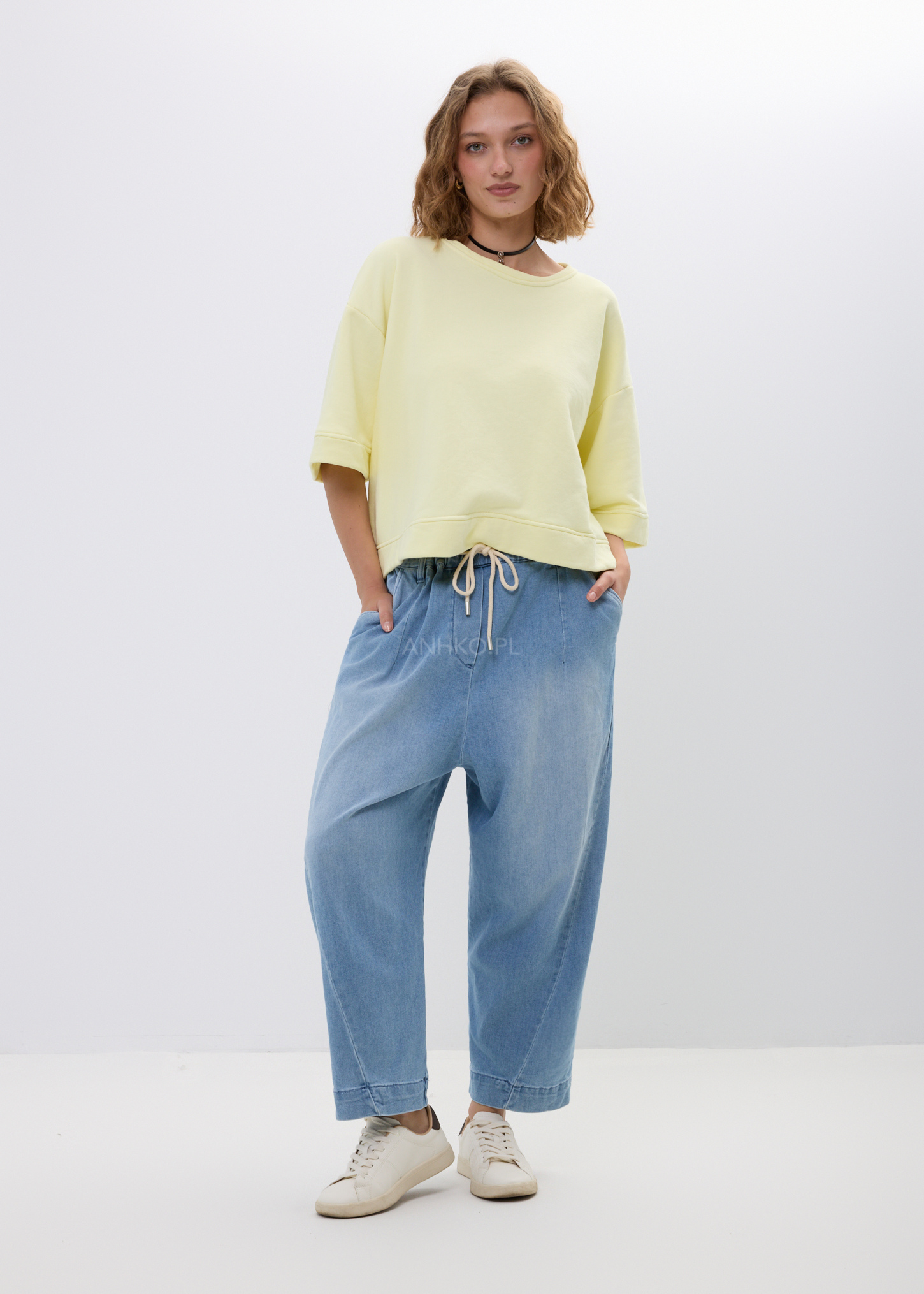 Jeansy Baggy Drift Jasny Denim